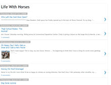 Tablet Screenshot of lifewithhorsesblog.horsechannel.com