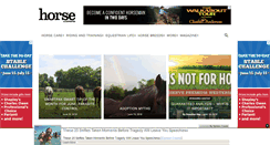 Desktop Screenshot of horsechannel.com